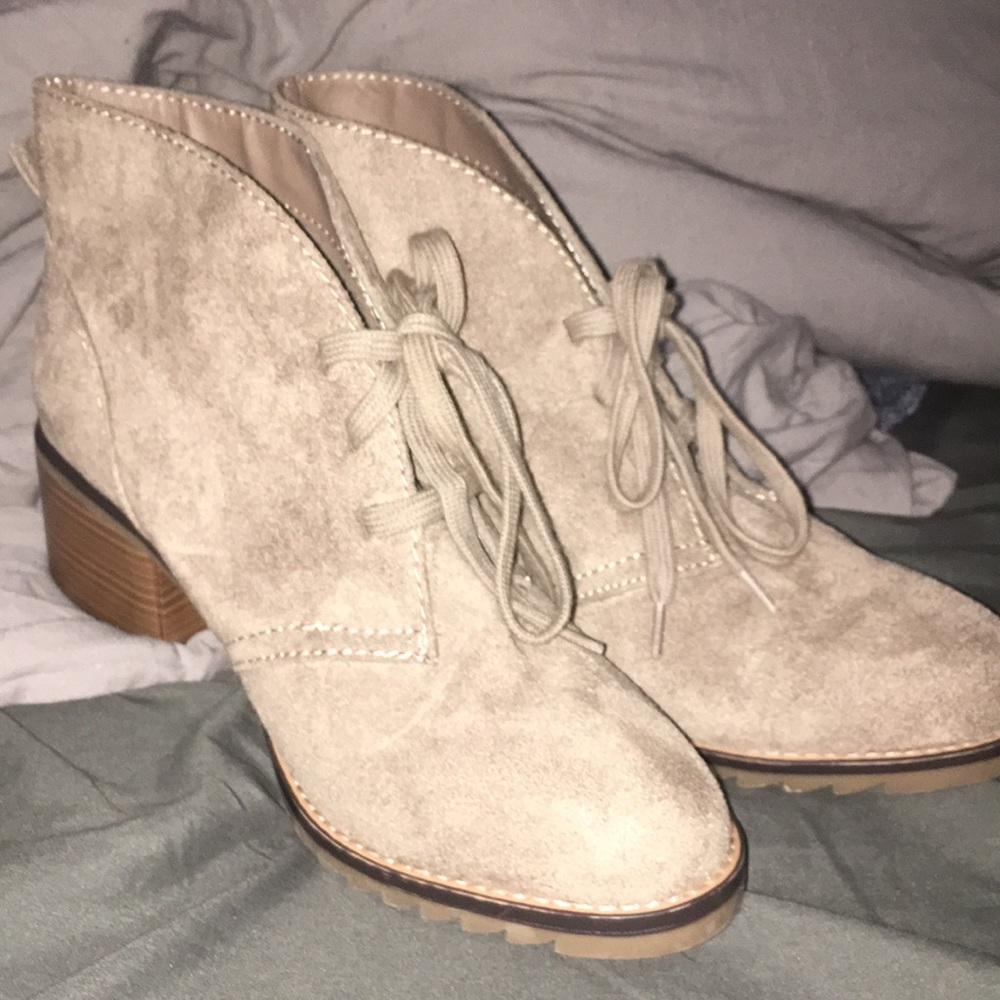 Suede booties